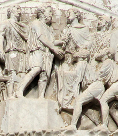 Colonna di Marco Aurelio - Consegna a Marco Aurelio