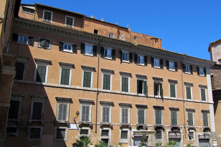 Monte de’ Cenci and Cenci's Palace - Square of the five Scole