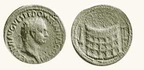 Sesterzio di Domiziano -  dritto e rovescio - Zecca di Roma 81 d.C.