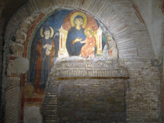 San Saba - gli affreschi della IV navata
