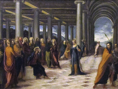 Tintoretto - Cristo e l'Adultera