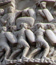 Marco Aurelio Column - Roman soldiers