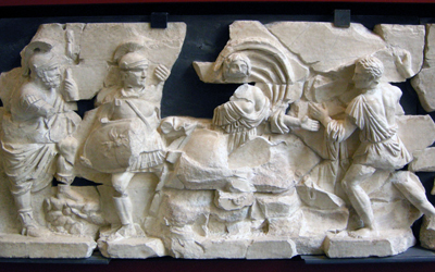 Basilica Emilia - cast of the frieze of the trabeation